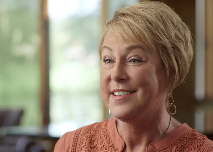 Image of Kris - a THERAKOS patient from her patient stories video.