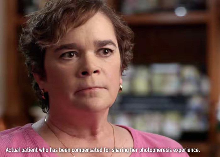 Image of Ann - a THERAKOS patient from her patient stories video.